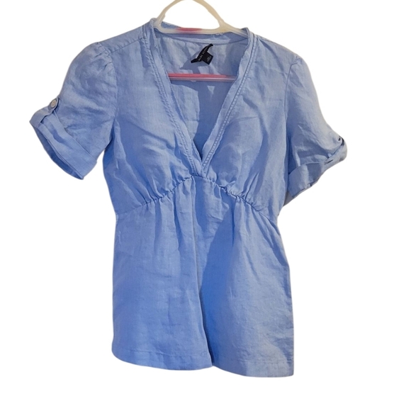 Banana Republic Tops - Banana Republic Sky Blue Casual Shirt Size XS
